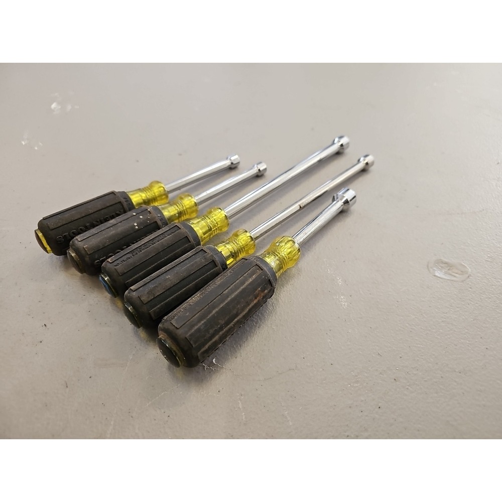 Klein Tools Nut Driver Set 5 Pc SAE Rubber Grip USA
